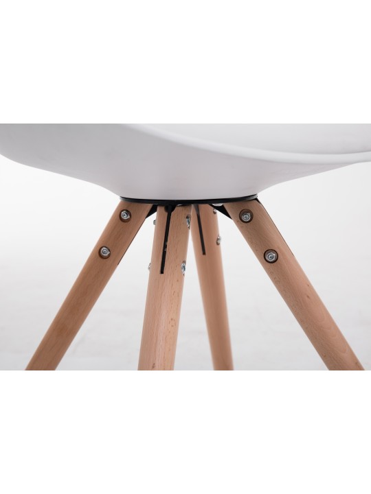 Silla de visita redonda Toulouse Natura, blanco Silla de visita redonda Toulouse Natura, blanco