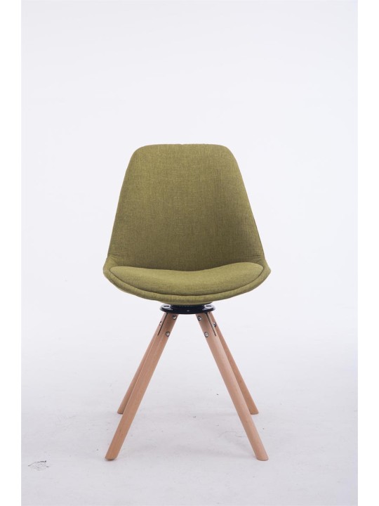 Silla de Visita Troyes Giratoria Tela Natura Redonda, verde Silla de Visita Troyes Giratoria Tela Natura Redonda, verde