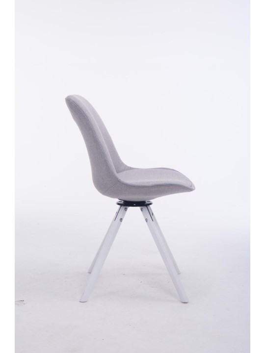 Silla de Visita Troyes Giratoria Tela Redonda, gris Silla de Visita Troyes Giratoria Tela Redonda, gris
