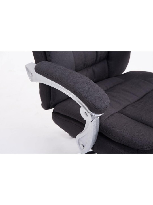 Silla de oficina XL tela Troy, negro