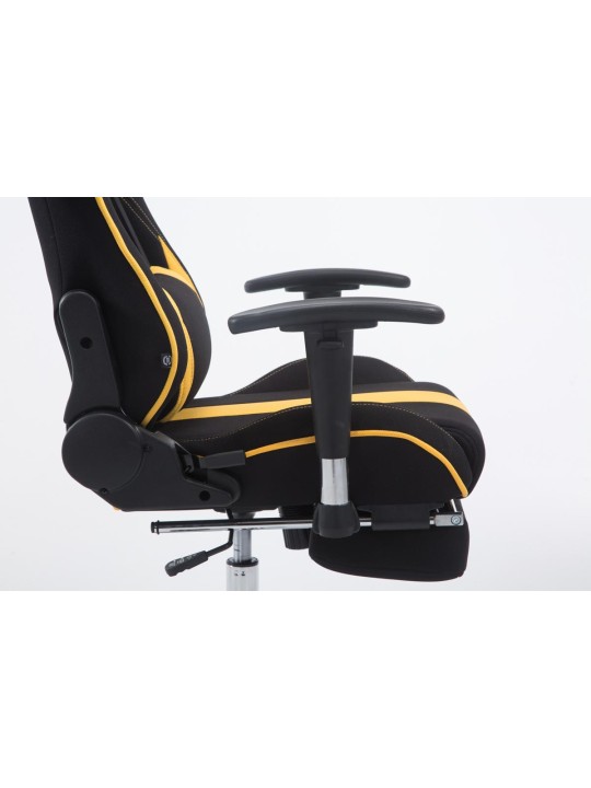 Silla de oficina Racing Limit tela con reposapiés, negro/amarillo Silla de oficina Racing Limit tela con reposapiés, negro/amarillo