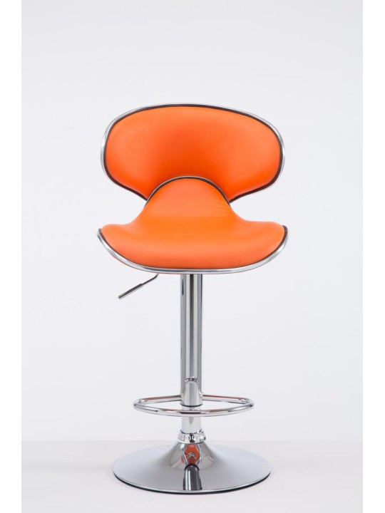 Taburete de bar Las Vegas V2 cromo, naranja
