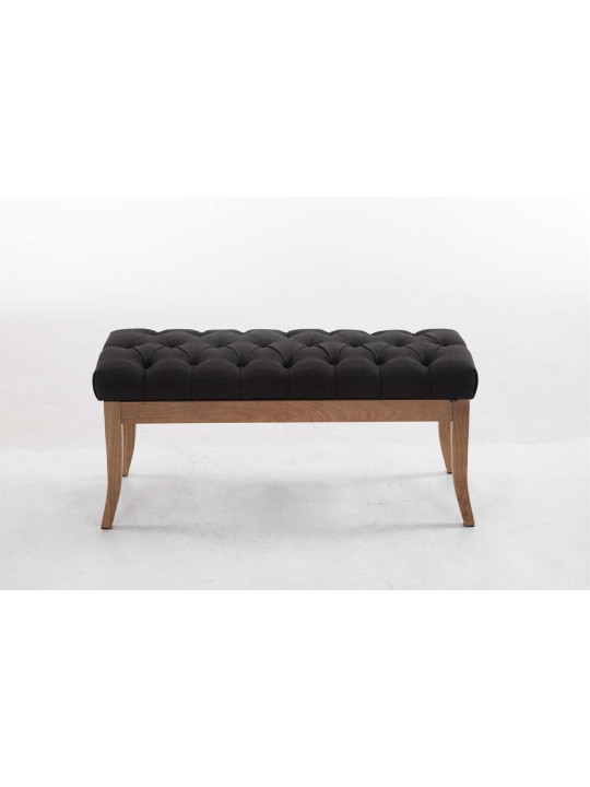 Banco Ramses tela antiguo-claro 100, gris oscuro