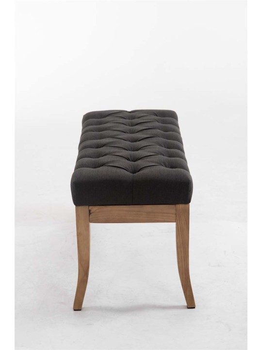 Banco Ramses tela antiguo-claro 100, gris oscuro