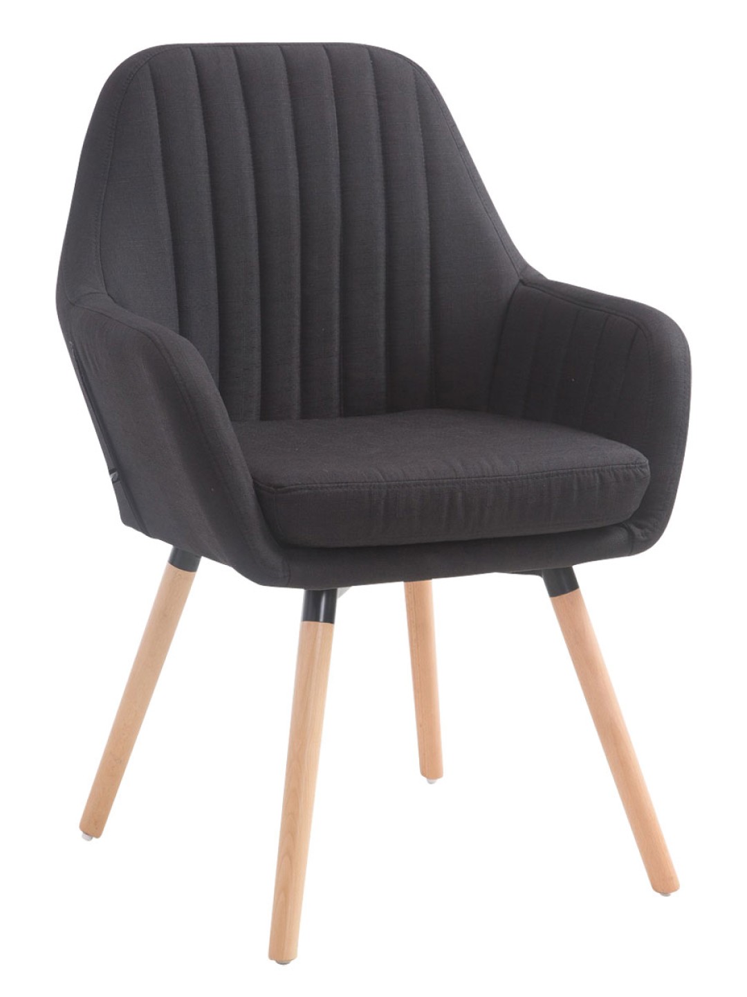 Silla Florian tela Natura, negro