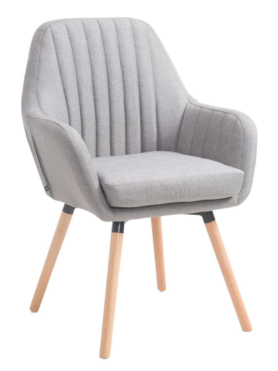 Silla Florian tela Natura, gris