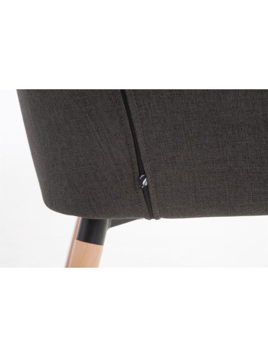 Silla Florian tela Natura, gris oscuro Silla Florian tela Natura, gris oscuro