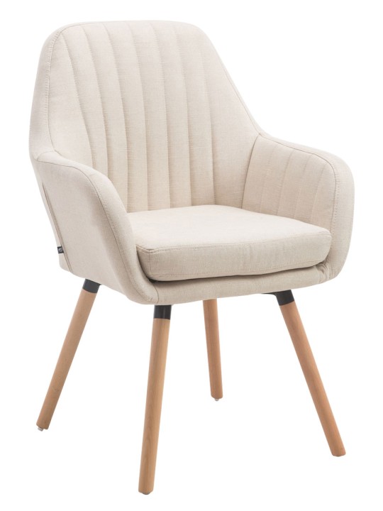 Silla Florian tela Natura, crema Silla Florian tela Natura, crema