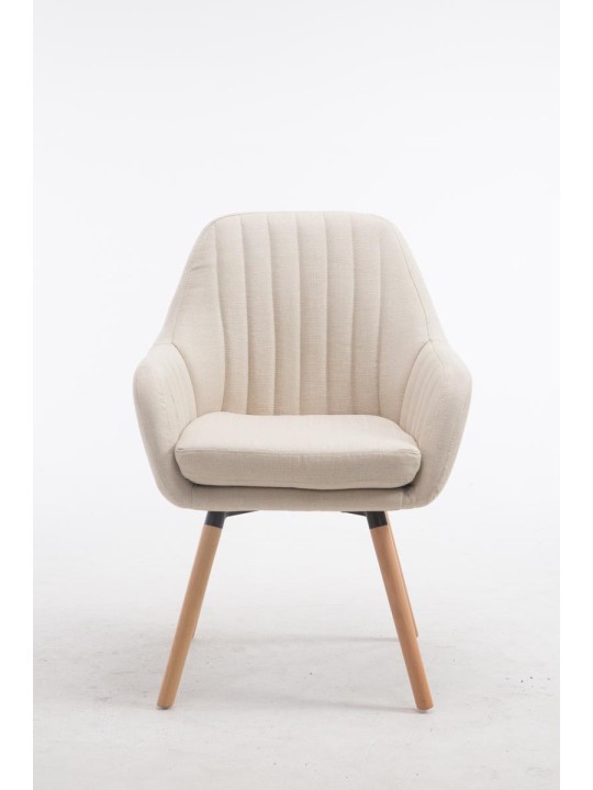 Silla Florian tela Natura, crema Silla Florian tela Natura, crema