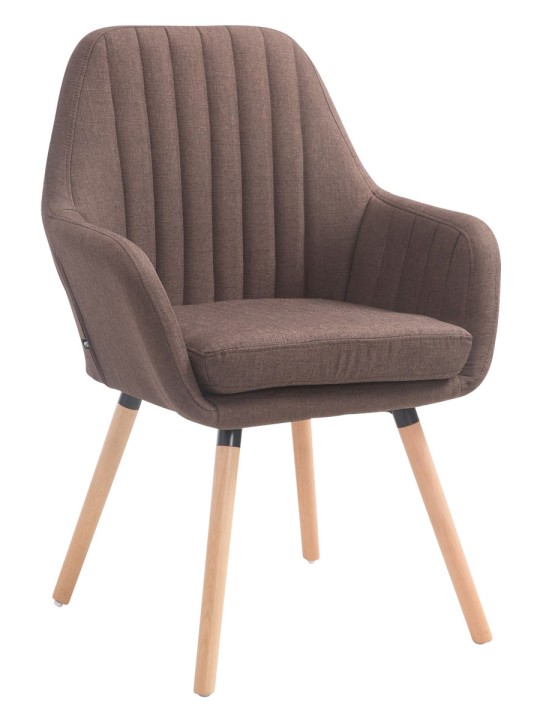 Silla Florian tela Natura, marrón Silla Florian tela Natura, marrón