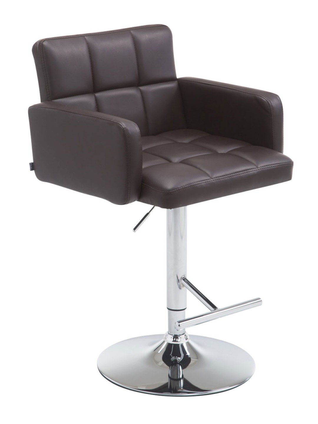 Taburete de bar Los Angeles piel sintética C, marrón