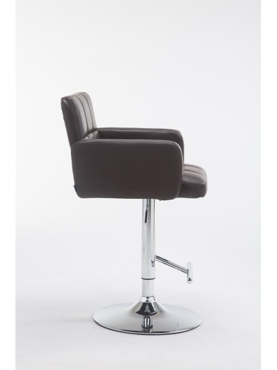 Taburete de bar Los Angeles piel sintética C, marrón