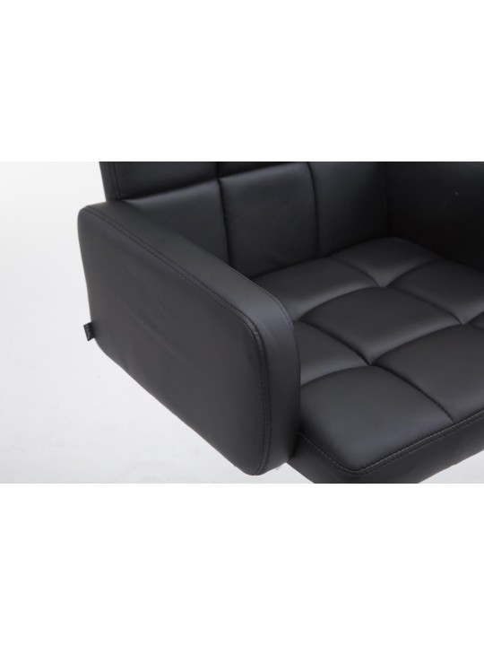 Taburete de bar Los Angeles piel sintética C, negro