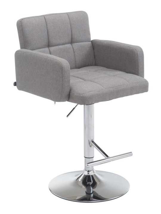 Taburete de bar Los Angeles tela C, gris