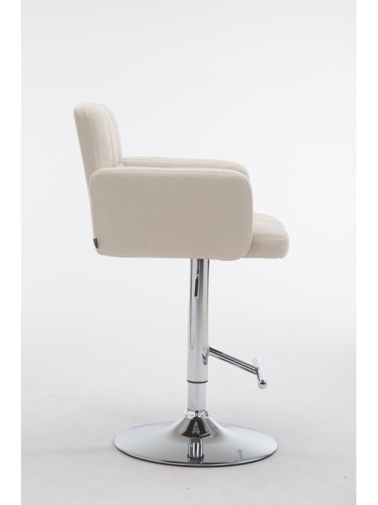 Taburete de bar Los Angeles tela C, crema