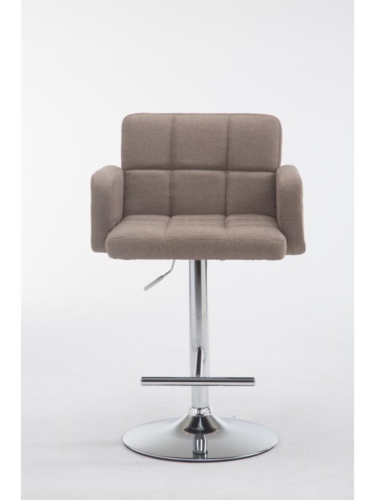Taburete de bar Los Angeles tela C, taupe