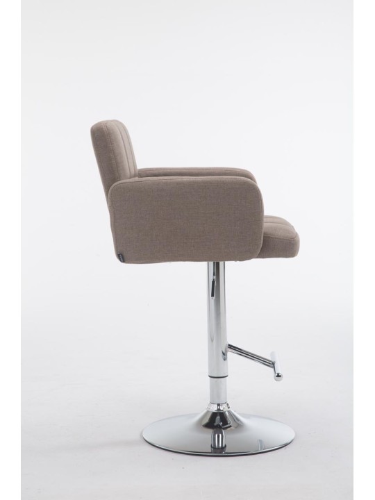 Taburete de bar Los Angeles tela C, taupe