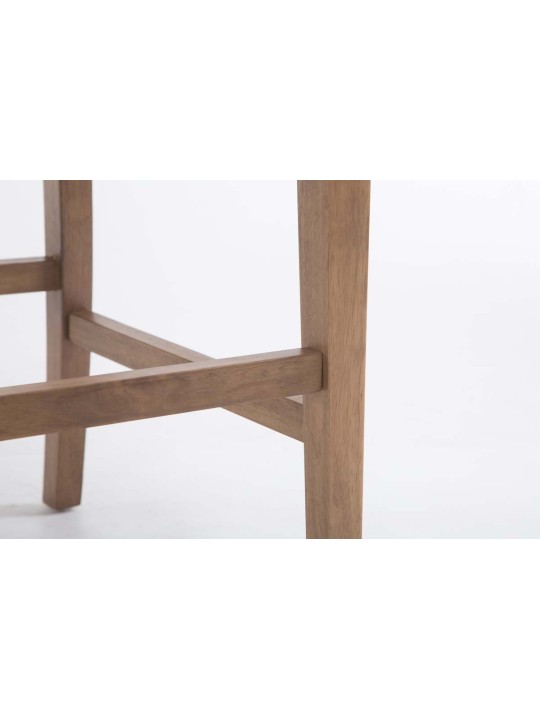 Taburete de bar Louise tela antiguo-claro, gris claro