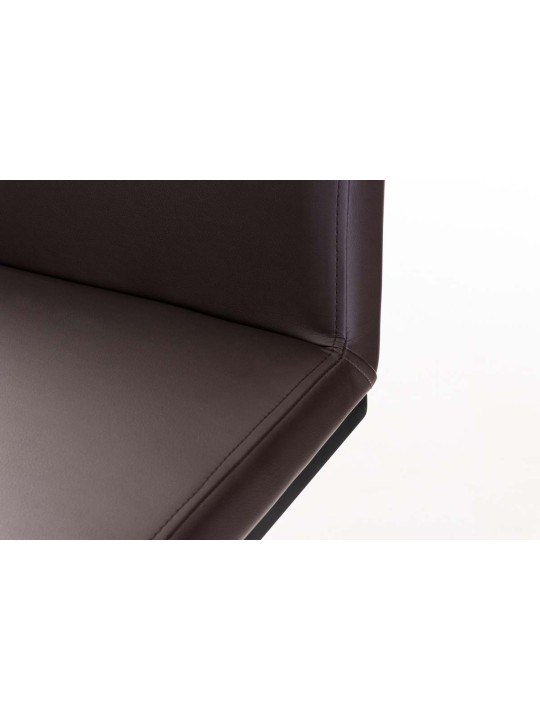 Taburete de bar Panama B piel sintética, marrón