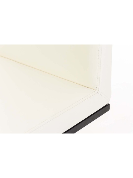 Taburete de bar Panama B piel sintética, crema