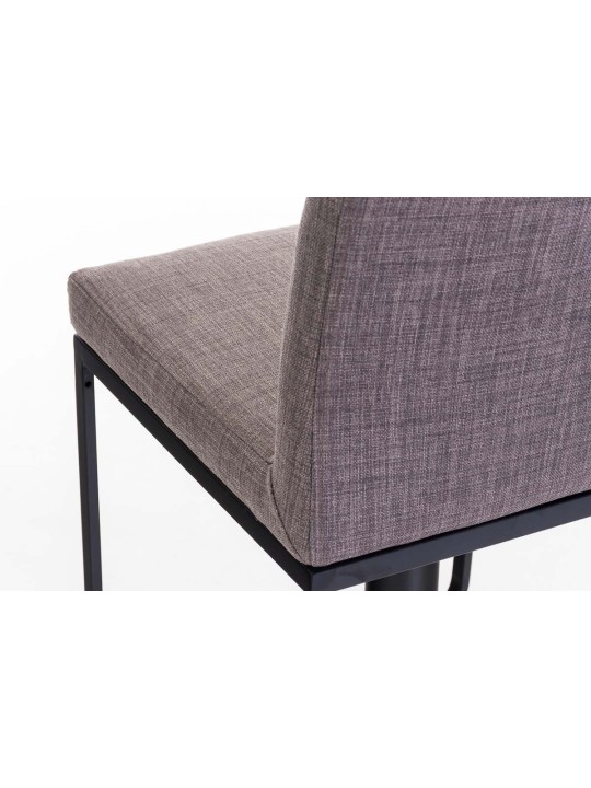 Taburete de bar Panamá B tela, gris