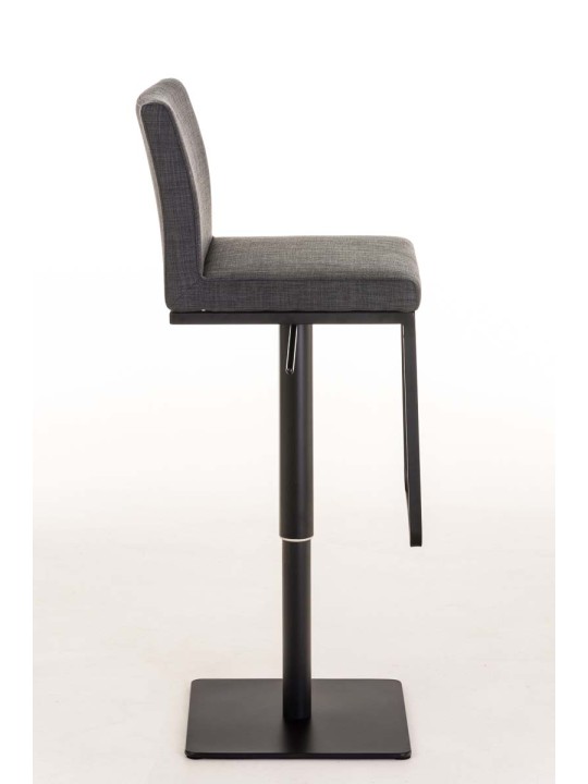 Taburete de bar Panamá B tela, gris oscuro