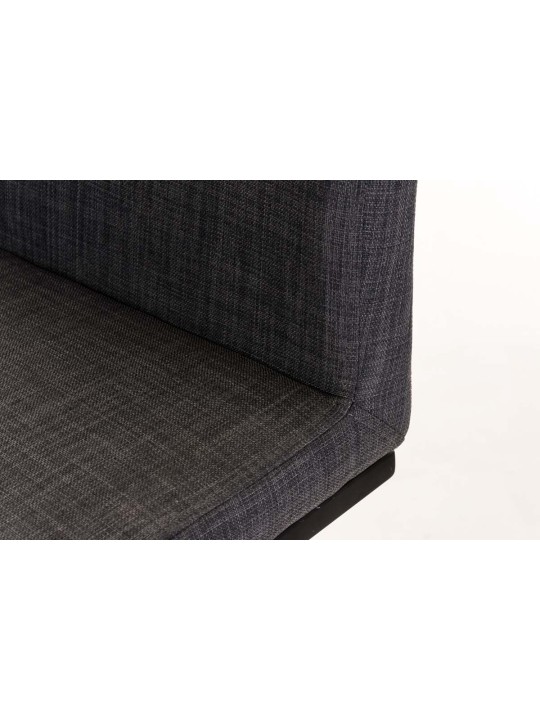 Taburete de bar Panamá B tela, gris oscuro