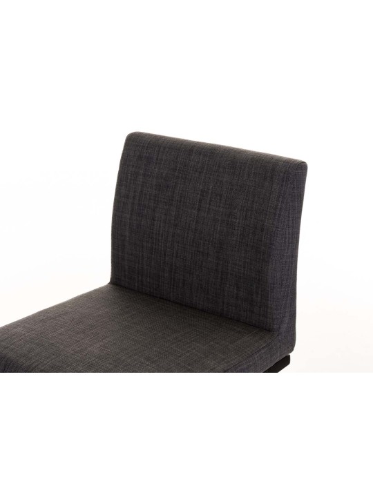 Taburete de bar Panamá B tela, gris oscuro