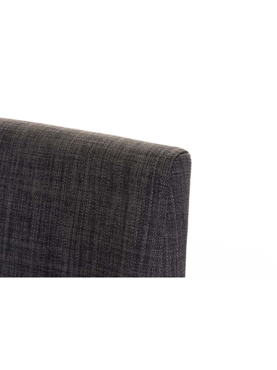 Taburete de bar Panamá B tela, gris oscuro