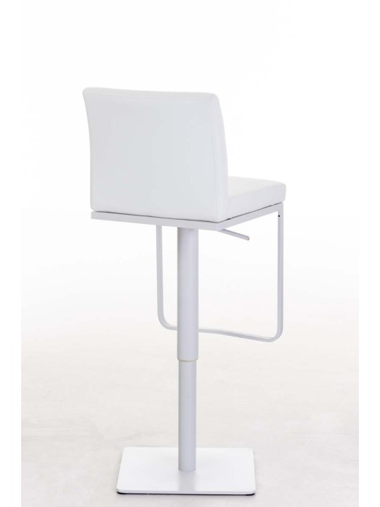 Taburete de bar Panama W piel sintética, blanco