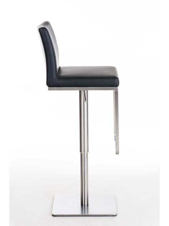 Taburete de bar Panama E piel sintética, negro