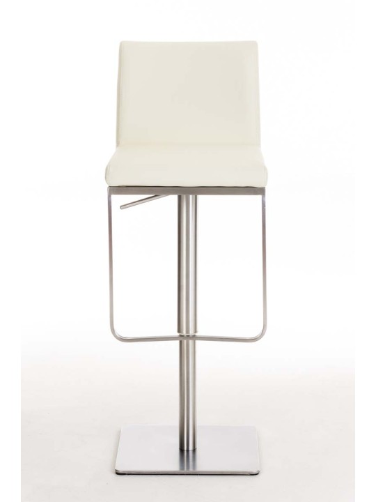 Taburete de bar Panama E piel sintética, crema