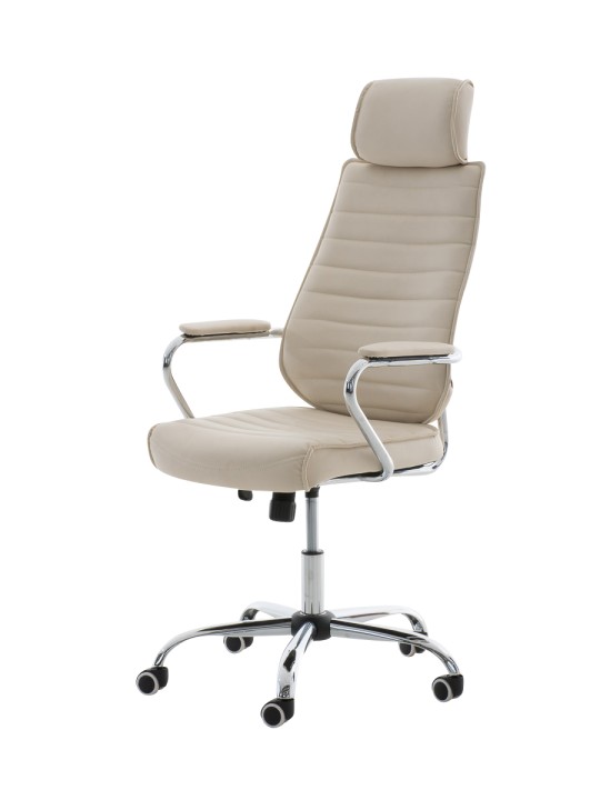 Silla de oficina Rako V2, crema