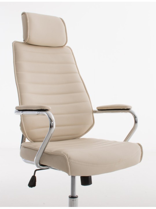 Silla de oficina Rako V2, crema