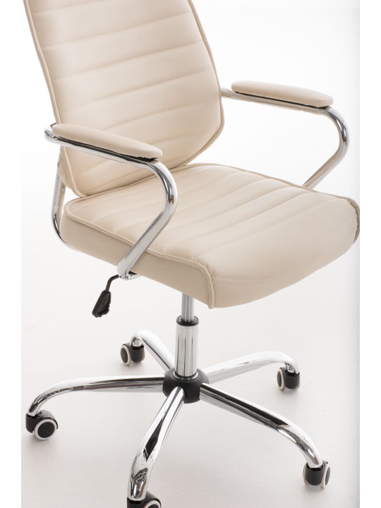 Silla de oficina Rako V2, crema