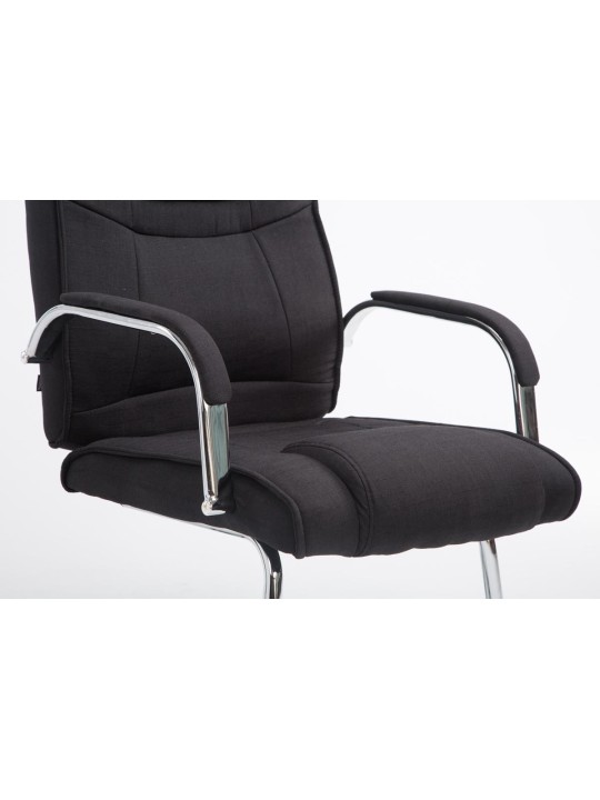 Silla de visita tela Attila, negro Silla de visita tela Attila, negro