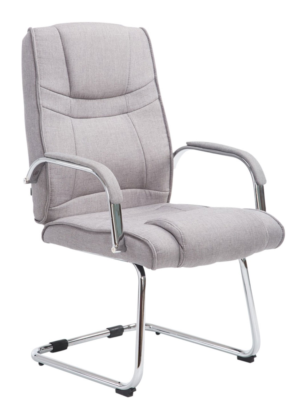 Silla de visita tela Attila, gris