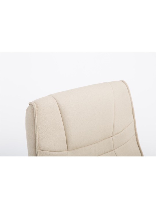 Silla de visita tela Attila, crema