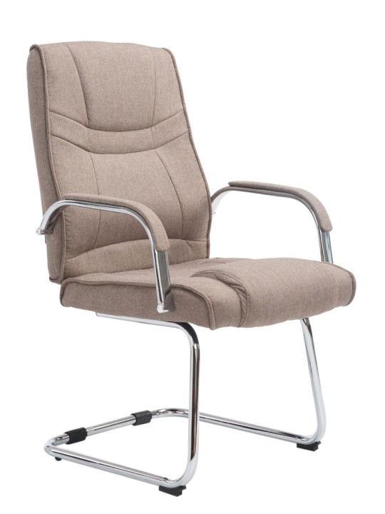 Silla de visita tela Attila, taupe Silla de visita tela Attila, taupe