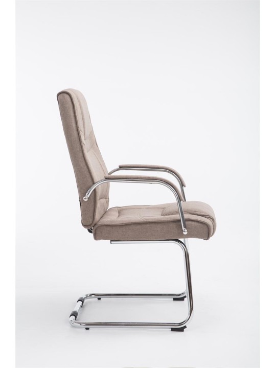 Silla de visita tela Attila, taupe Silla de visita tela Attila, taupe