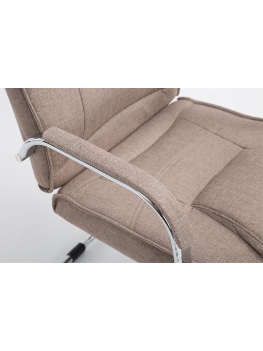 Silla de visita tela Attila, taupe Silla de visita tela Attila, taupe