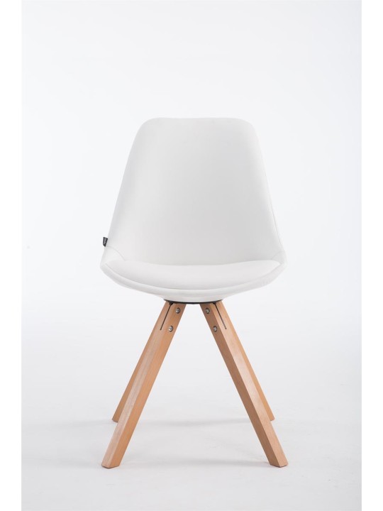 Silla de visita Laval Natura Square, blanco Silla de visita Laval Natura Square, blanco