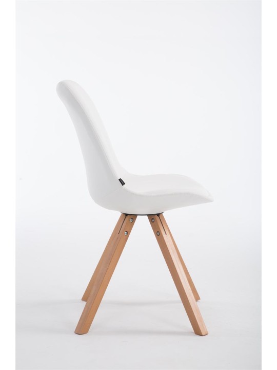 Silla de visita Laval Natura Square, blanco Silla de visita Laval Natura Square, blanco