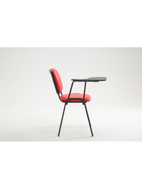 Silla Ken con mesa plegable símil piel, rojo Silla Ken con mesa plegable símil piel, rojo