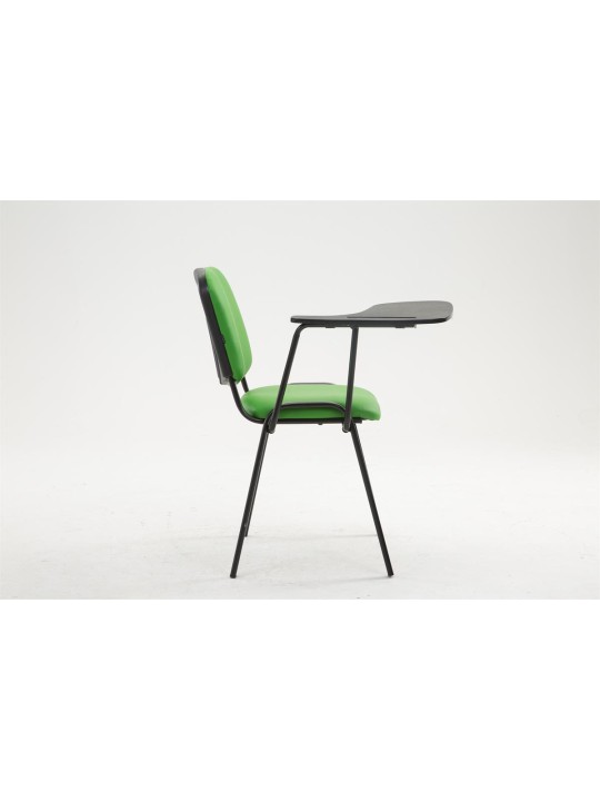 Silla Ken con mesa plegable símil piel, verde Silla Ken con mesa plegable símil piel, verde