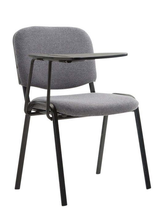 Silla Ken con mesa plegable de tela, gris Silla Ken con mesa plegable de tela, gris