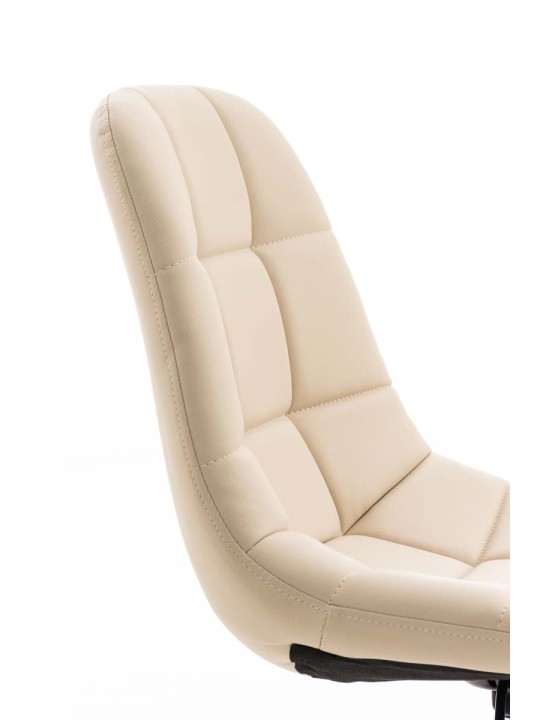 Silla de oficina Emil de piel sintética, crema Silla de oficina Emil de piel sintética, crema