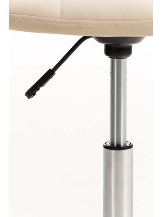 Silla de oficina Emil de piel sintética, crema Silla de oficina Emil de piel sintética, crema