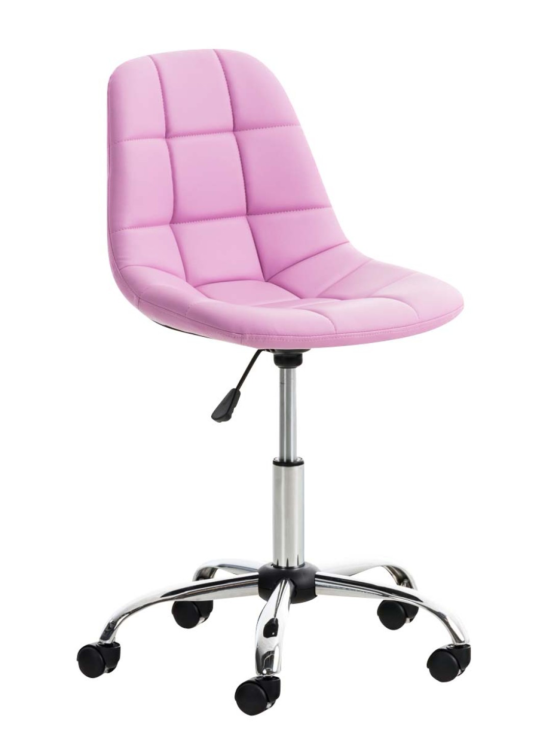 Silla de oficina Emil de piel sintética, rosa