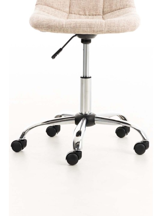 Silla de oficina Emil tela, crema Silla de oficina Emil tela, crema